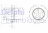 Диск гальмівний DELPHI BG4118C (фото 1)