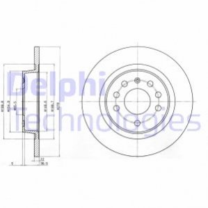 Диск гальмівний Delphi BG3731C