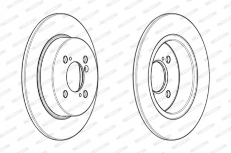 Диск гальмівний FERODO DDF2071C