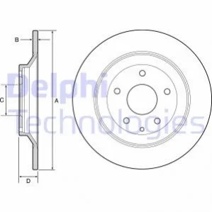 Диск гальмівний DELPHI BG4567C