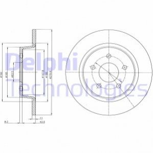 Диск гальмівний DELPHI BG4533C