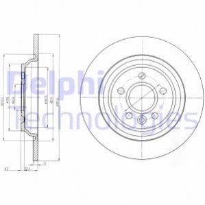 Диск гальмівний DELPHI BG4239C