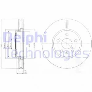Диск гальмівний DELPHI BG4189C (фото 1)