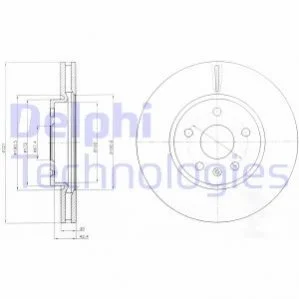 Диск гальмівний DELPHI BG4189C