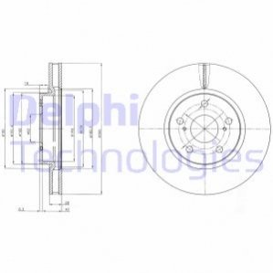 Диск гальмівний DELPHI BG4139C