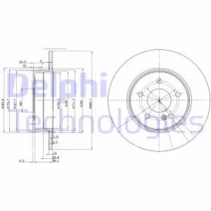 Диск гальмівний DELPHI BG3239C (фото 1)