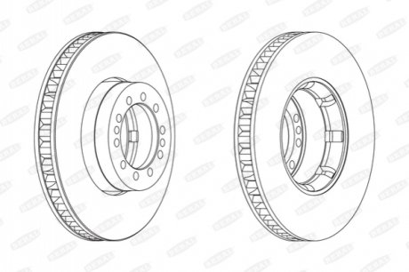 Гальмівний диск BERAL BCR242A