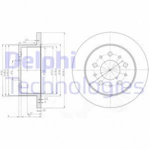 Диск гальмівний Delphi BG3853