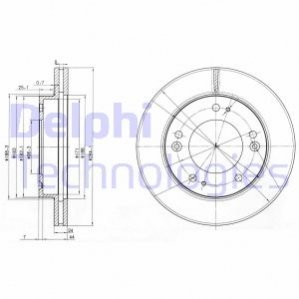 Диск гальмівний DELPHI BG3226