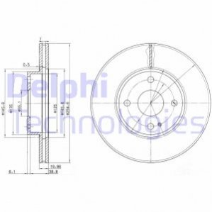 Диск гальмівний DELPHI BG3393