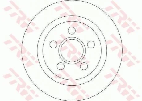 Диск гальмівний TRW DF4407