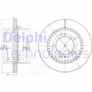 Диск гальмівний DELPHI BG3821