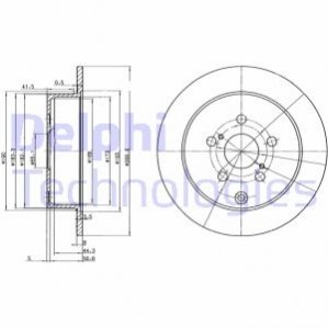 Диск гальмівний DELPHI BG3822