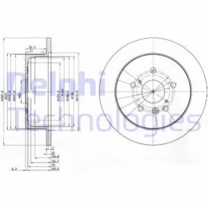Диск гальмівний DELPHI BG3779