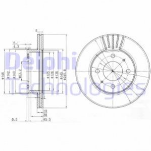 Диск гальмівний DELPHI BG3749