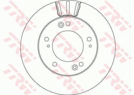 Диск гальмівний TRW DF4172