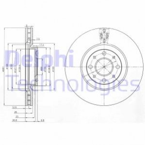 Диск гальмівний DELPHI BG3699