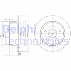 Диск гальмівний DELPHI BG3660