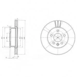 Диск гальмівний DELPHI BG2717