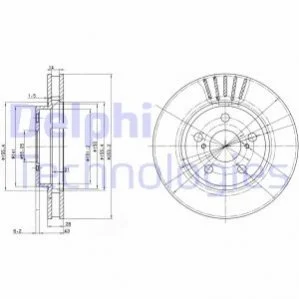 Диск гальмівний DELPHI BG3187