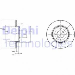 Диск гальмівний DELPHI BG2466