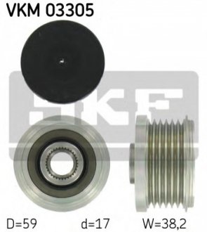 Шків генератора SKF VKM03305