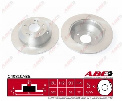 Диск гальмівний ABE C40319ABE