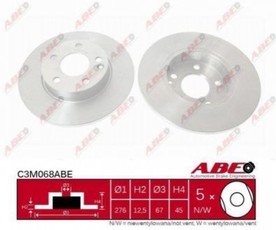 Диск гальмівний ABE C3M068ABE