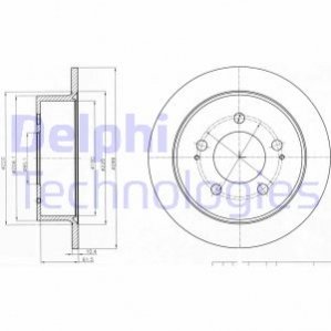 Диск гальмівний DELPHI BG4220