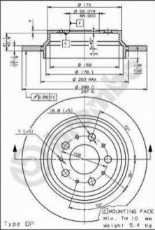 Гальмівні диски BREMBO 08776575