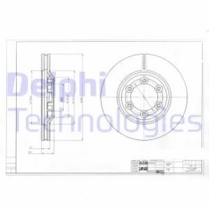 Диск гальмівний DELPHI BG4175