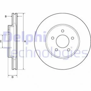 Диск гальмівний DELPHI BG4120