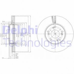 Диск гальмівний DELPHI BG4119