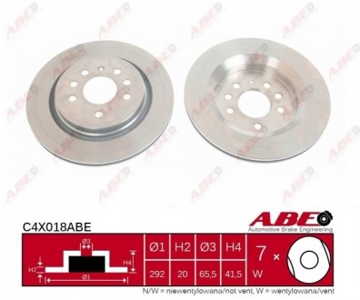 Диск гальмівний ABE C4X018ABE