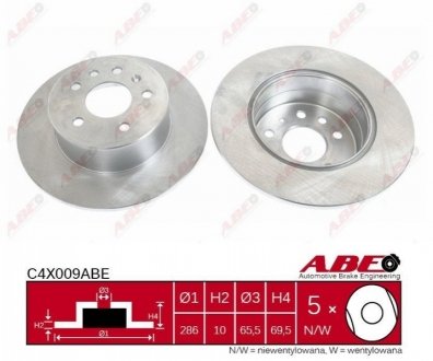 Диск гальмівний ABE C4X009ABE