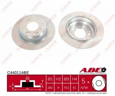 Диск гальмівний ABE C44011ABE