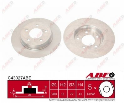 Диск гальмівний ABE C43027ABE