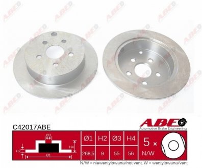 Диск гальмівний ABE C42017ABE