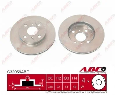 Диск гальмівний ABE C32059ABE