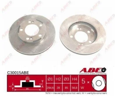 Диск гальмівний ABE C30015ABE