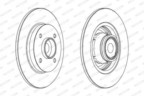 Диск гальмівний FERODO DDF15601