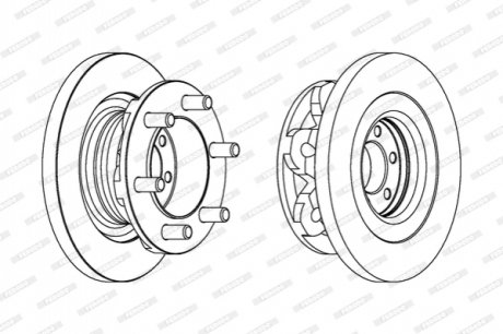 Диск гальмівний FERODO FCR313A