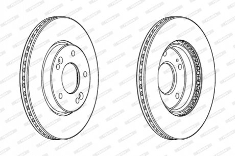 Диск гальмівний FERODO DDF2187C