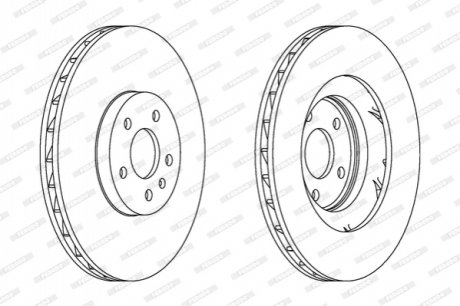 Диск гальмівний FERODO DDF1665C1