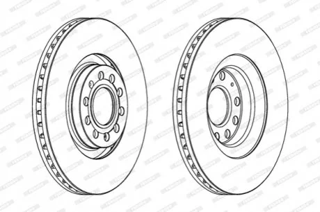 Диск гальмівний FERODO DDF1705C1