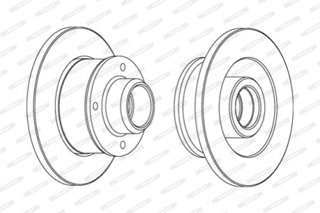 Диск гальмівний FERODO DDF137C1