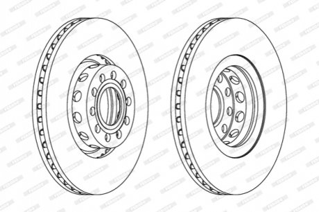 Диск гальмівний FERODO DDF954C1