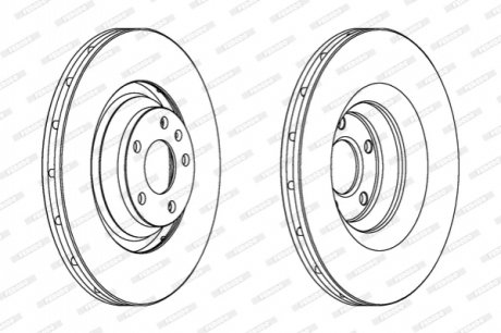 Диск гальмівний FERODO DDF1238C1