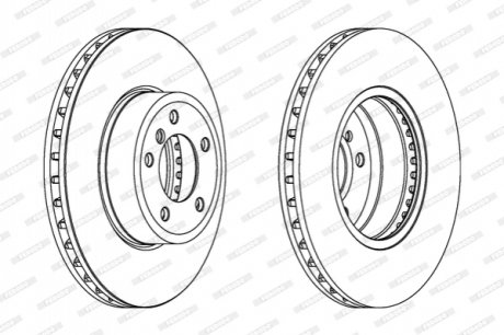 Диск гальмівний FERODO DDF1242C1