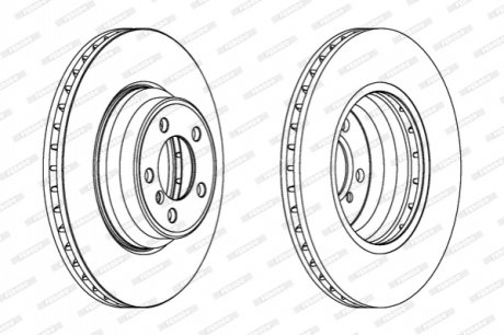 Гальмівний диск FERODO DDF1245C1